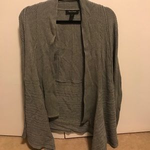White House black market gray high low sweater M